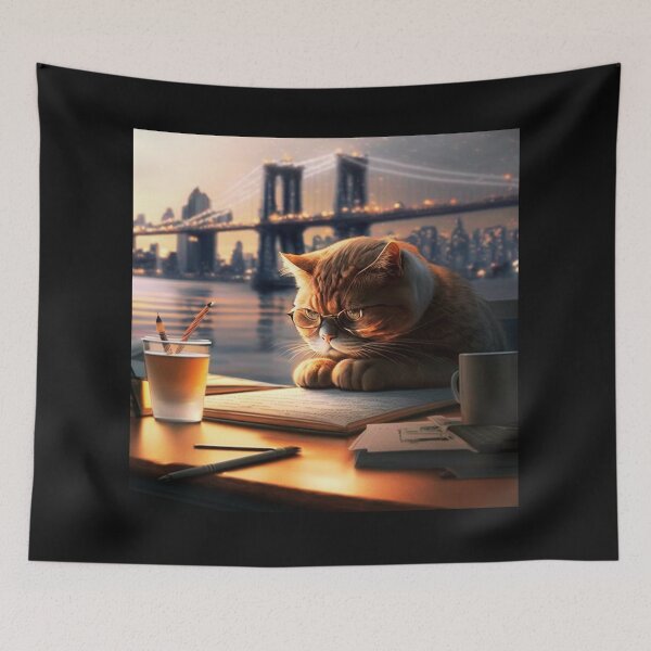 Item preview, Cute red cat with glasses, Kitty, Awsome Grafik designed and sold by Captain Tooth.