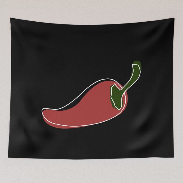 Item preview, Minimalist red jalapeno paper designed and sold by anycolorart.
