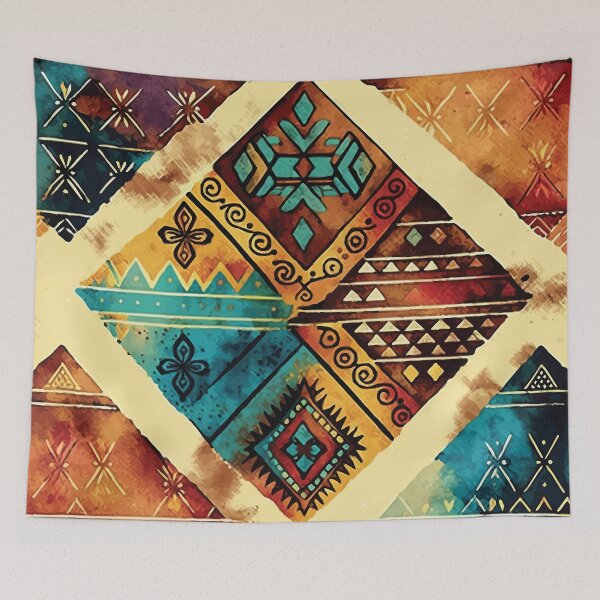 Item preview, A Southwestern Aztec Bohemian Design - Boho Chic Patterns designed and sold by GVRDesign.
