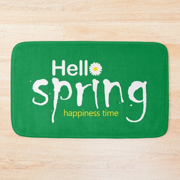 Item preview, Green hello spring happiness time  designed and sold by Bizish.