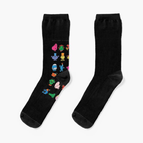 Por adelantado Personas mayores orden Little Miss Mr. Men " Socks for Sale by duongthienma | Redbubble