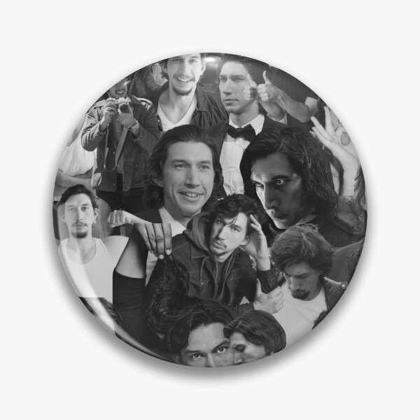 Item preview, Adam Driver Abstract Collage - Black and White Aesthetics designed and sold by CollageHeaven.