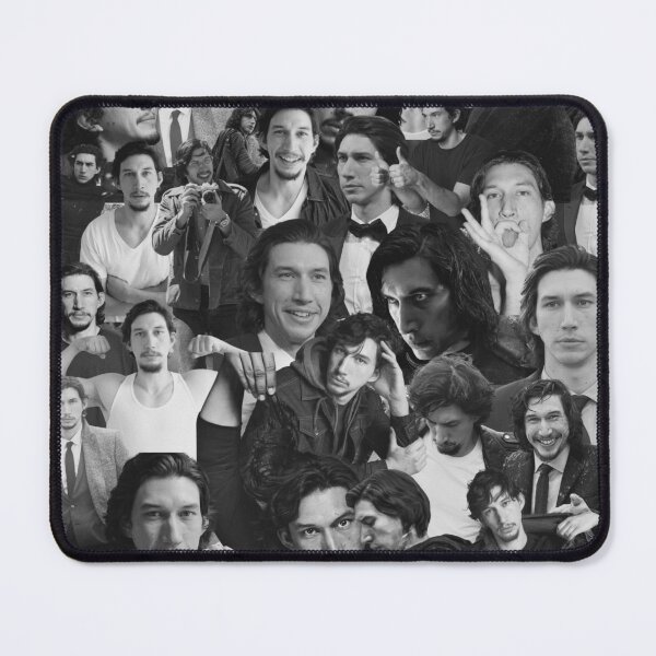 Item preview, Adam Driver Abstract Collage - Black and White Aesthetics designed and sold by CollageHeaven.