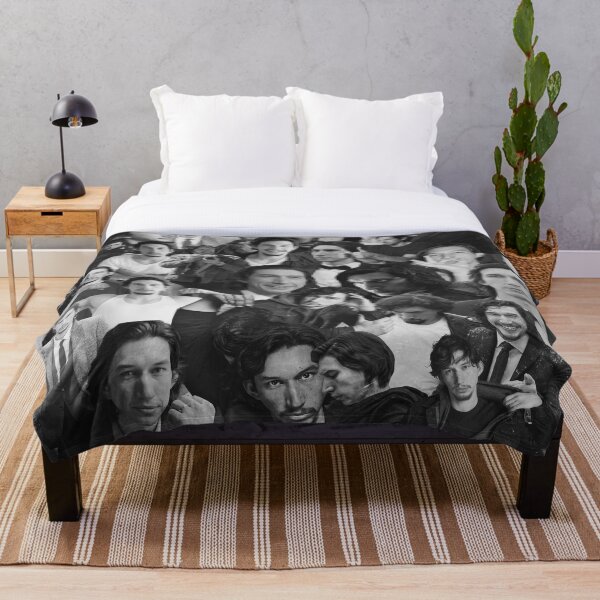 Item preview, Adam Driver Abstract Collage - Black and White Aesthetics designed and sold by CollageHeaven.