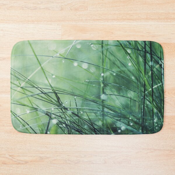 Item preview, Sparkling Morning - Dew Drops On Grass designed and sold by Dyrk Wyst Redbubble Shop.