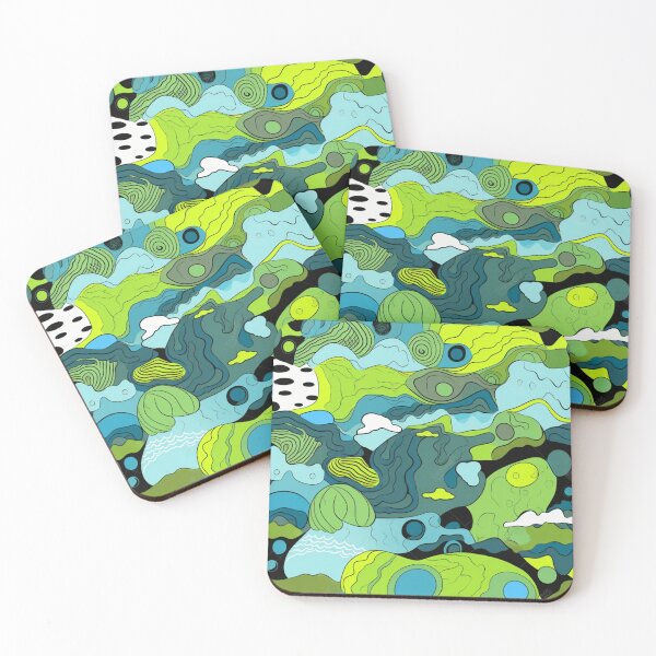 Item preview, Spring Water Ways Tiled designed and sold by artfullyprompt.