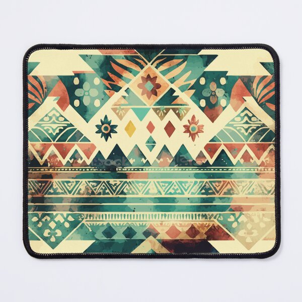 Item preview, A Teal Aztec Bohemian SouthWest Design - Boho Chic Patterns designed and sold by GVRDesign.