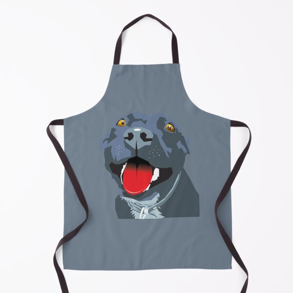 Item preview, Panting Dog Staffy Blue Staffordshire Bull Terrier Grey designed and sold by Bloomin' Arty Families.