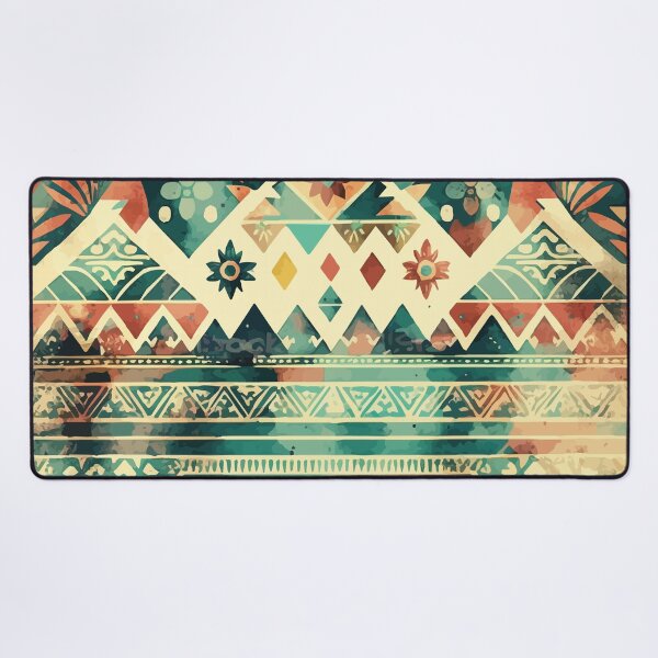 Item preview, A Teal Aztec Bohemian SouthWest Design - Boho Chic Patterns designed and sold by GVRDesign.