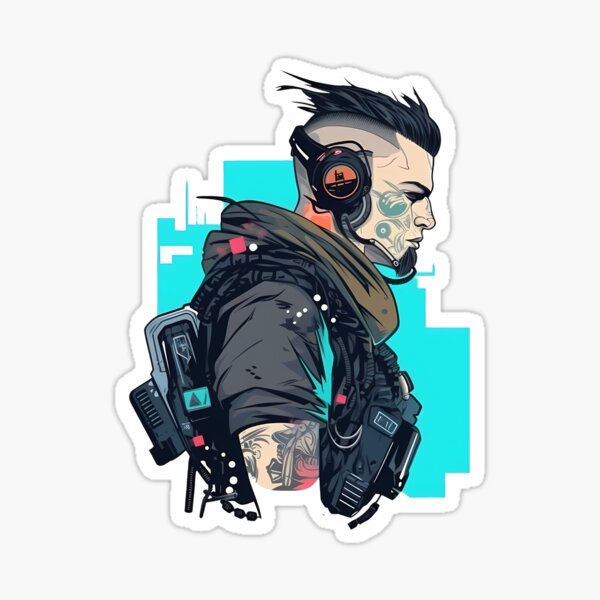 Artikel-Vorschau von Neon Outlaw - Cyberkrieger, designt und verkauft von cyberartmaker.