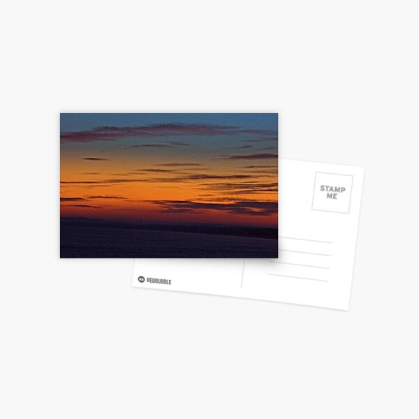 Sunset. North Sea. January 2008 Postcard