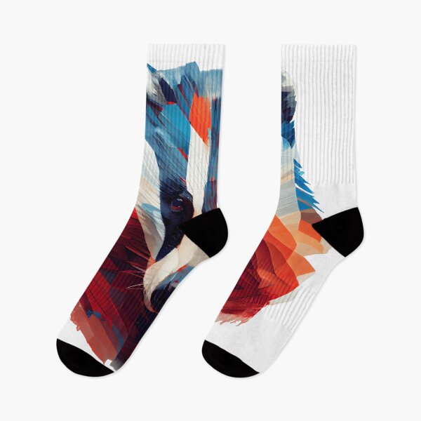 Item preview, Abstract Badger Art: A Colorful Twist on Wildlife Imagery designed and sold by FiveIntentions.