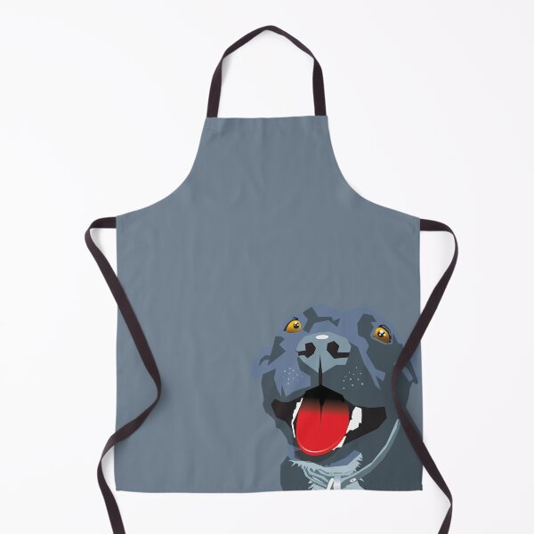 Item preview, Panting Dog Staffy Blue Staffordshire Bull Terrier Grey Pattern Shift designed and sold by Bloomin' Arty Families.