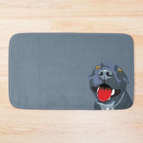 Item preview, Panting Dog Staffy Blue Staffordshire Bull Terrier Grey Pattern Shift designed and sold by Bloomin'  Arty Families.