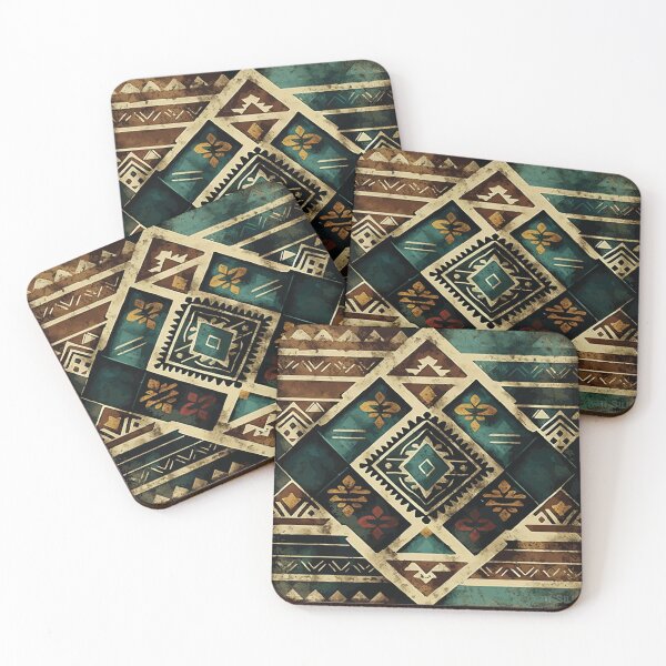 Item preview, A Southwestern Aztec Design in Dark Tones - Boho Chic Patterns designed and sold by GVRDesign.