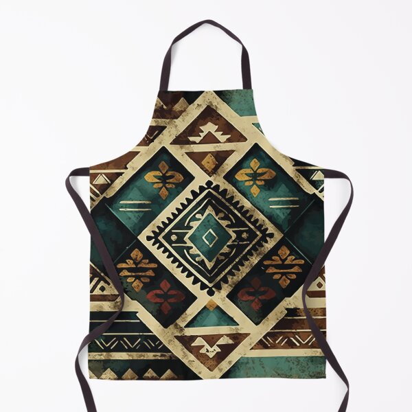 Item preview, A Southwestern Aztec Design in Dark Tones - Boho Chic Patterns designed and sold by GVRDesign.