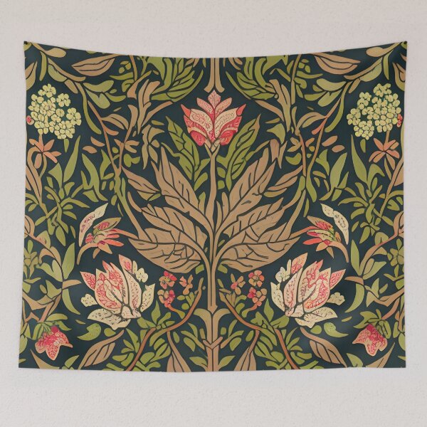 Item preview, William Morris Flowers  -Vintage  Artwork Inspired by Morris Style- William Morris victorian designed and sold by Tamas Das.