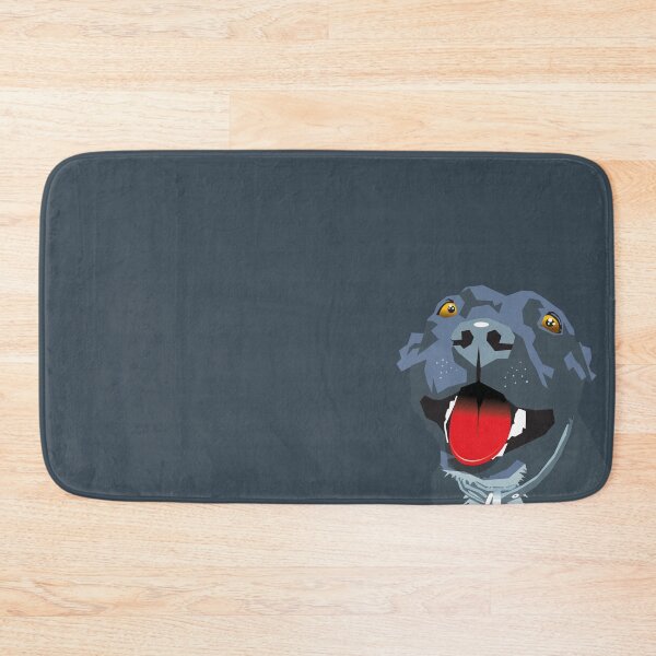 Item preview, Panting Dog Staffy Blue Staffordshire Bull Terrier Dark Grey  designed and sold by Bloomin'  Arty Families.