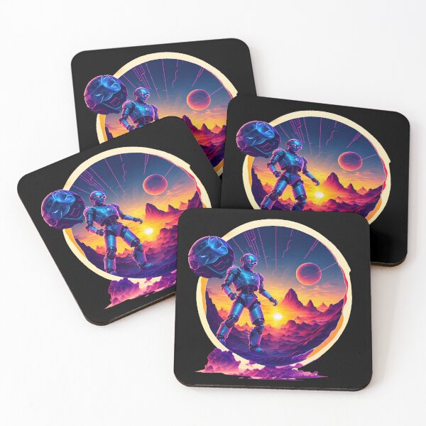 Item preview, android synthwave designed and sold by kombos.