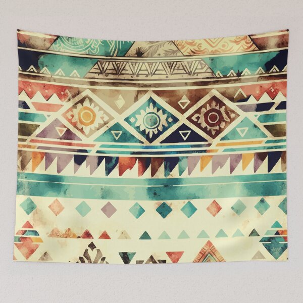Item preview, A Geometric Aztec Bohemian SouthWest Design - Boho Chic Patterns designed and sold by GVRDesign.