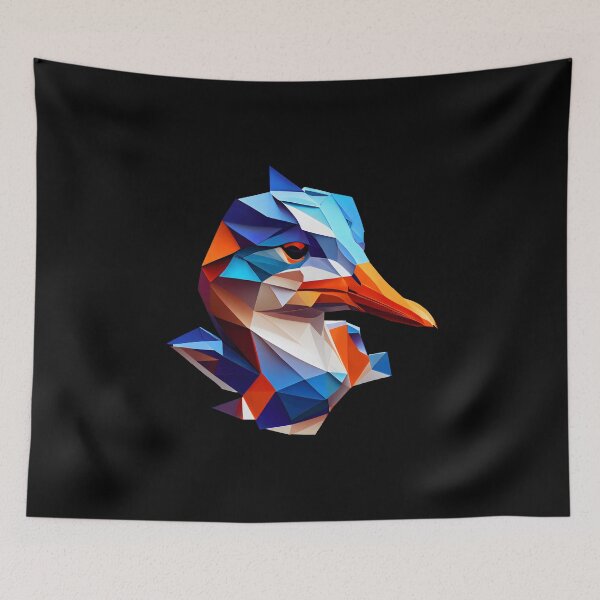 Item preview, Abstract Duck Art: A Colorful Twist on Wildlife Imagery designed and sold by FiveIntentions.