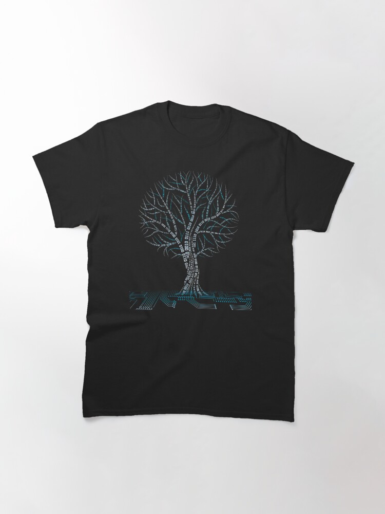 Alternate view of Cool Binary Tree Coding Computer Science T Shirts Gifts for Women Men Classic T-Shirt