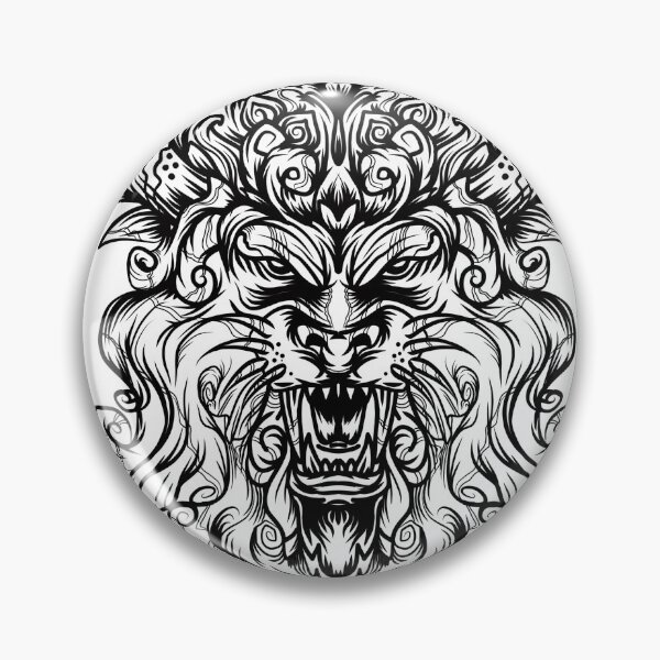 Item preview, Lion, wild decorative ornament flat vector stick patern designed and sold by Andibadiroon.