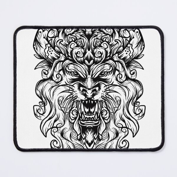 Item preview, Lion, wild decorative ornament flat vector stick patern designed and sold by Andibadiroon.