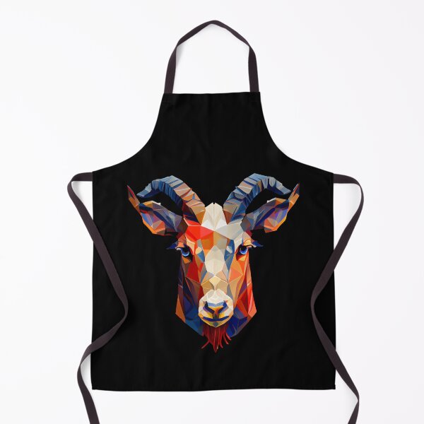 Item preview, Abstract Goat Art: A Colorful Twist on Wildlife Imagery designed and sold by FiveIntentions.