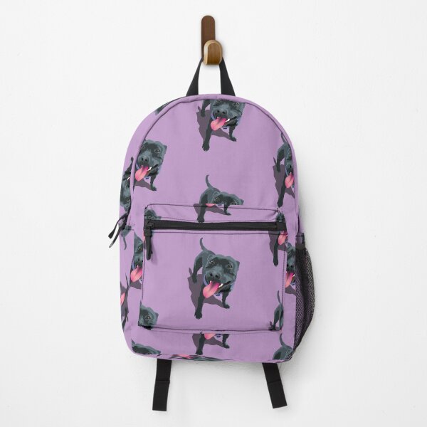 Item preview, Panting Dog Staffy Purple designed and sold by Bloomin' Arty Families.