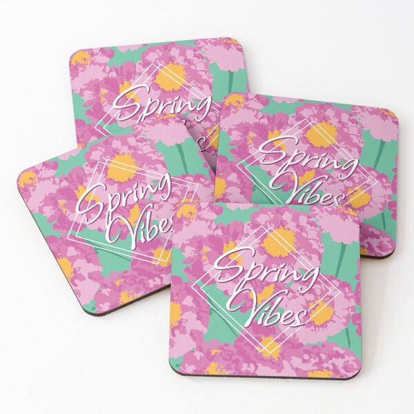 Item preview, Pink and Aquamarine spring green Daisy Floral Bloom Spring Vibes designed and sold by withasmiledsgn.