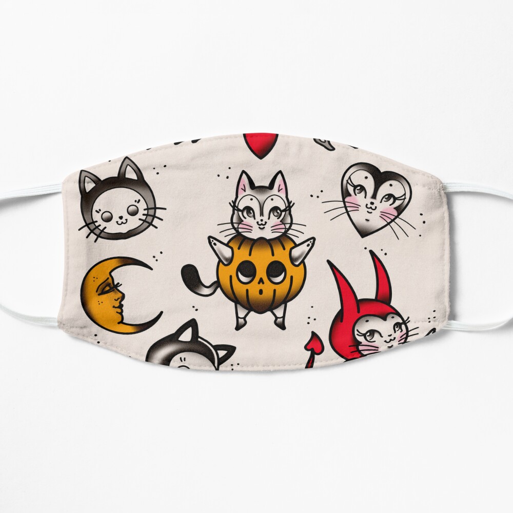 Cat Masks w/Tattoos Assortment