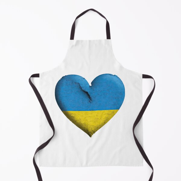 Item preview, Heart on Ukraine flag colors blue and yellow designed and sold by TetianaArt.