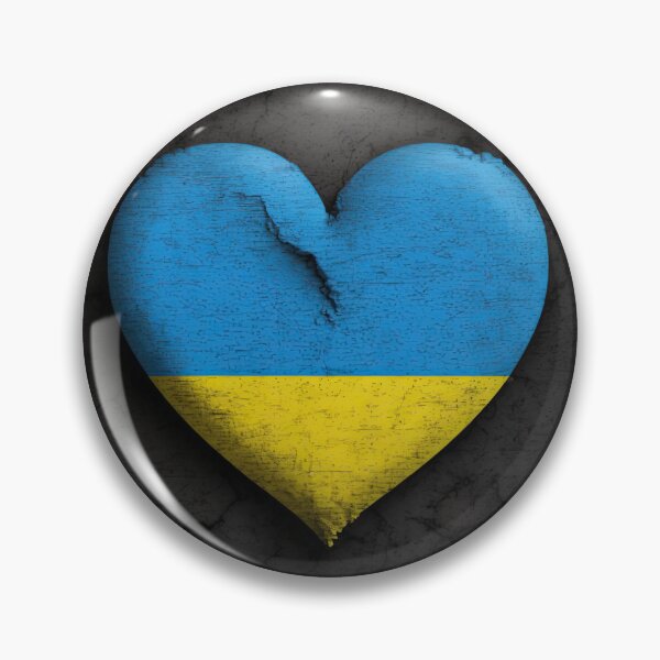 Item preview, Heart on Ukraine flag colors blue and yellow  designed and sold by TetianaArt.