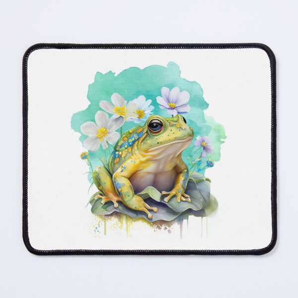 Item preview, Cute Frog Watercolor Green Toad designed and sold by Blok45.