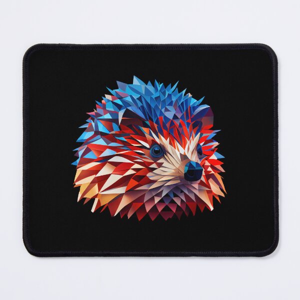 Item preview, Abstract Hedgehog Art: A Colorful Twist on Wildlife Imagery designed and sold by FiveIntentions.