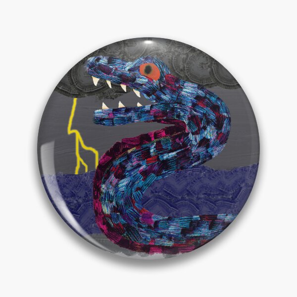 Item preview, Raging Storm of the Blue-Backed Sea Serpent designed and sold by RyokoshiCanvas.