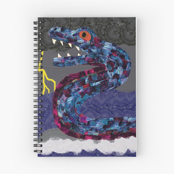 Item preview, Raging Storm of the Blue-Backed Sea Serpent designed and sold by RyokoshiCanvas.