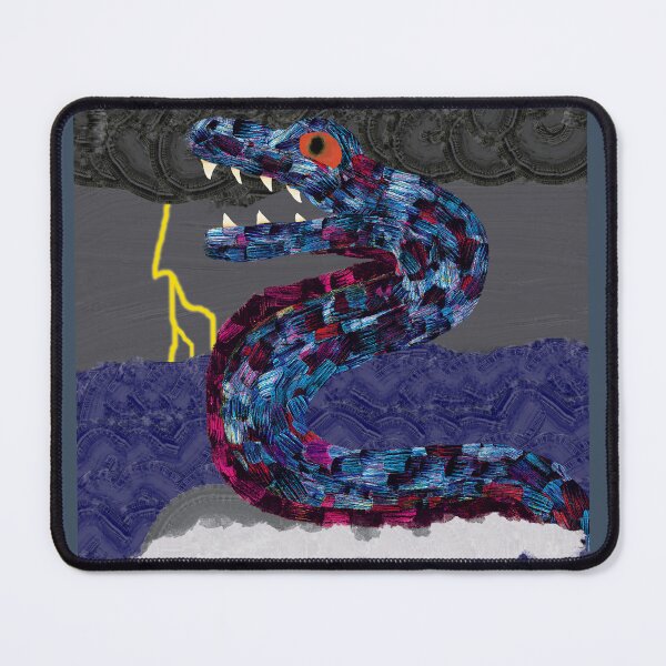 Item preview, Raging Storm of the Blue-Backed Sea Serpent designed and sold by RyokoshiCanvas.