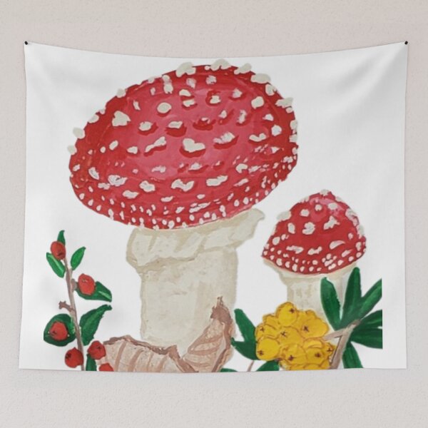 Item preview, Toadstool Mushrooms & Wild Berries designed and sold by KayleeRoseArt.