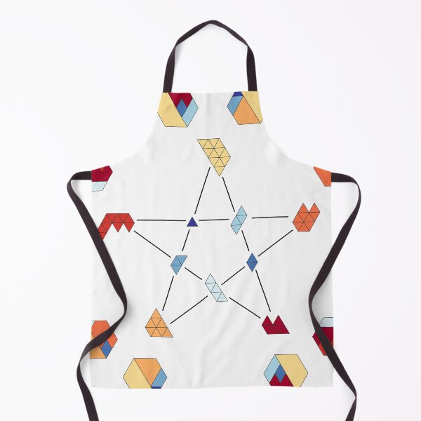 Item preview, Geometric Magic Pentagram with Hexagons designed and sold by puzzlewocky.
