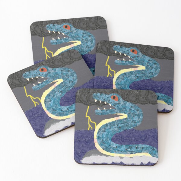 Item preview, Raging Storm of the Thunder Belly Sea Serpent designed and sold by RyokoshiCanvas.