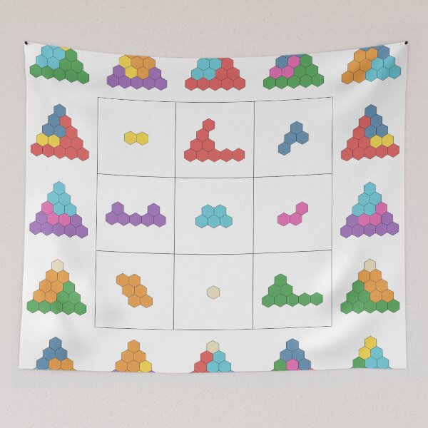 Artikelvorschau, Geometrisches magisches Quadrat mit Dreiecken entworfen und verkauft von puzzlewocky.