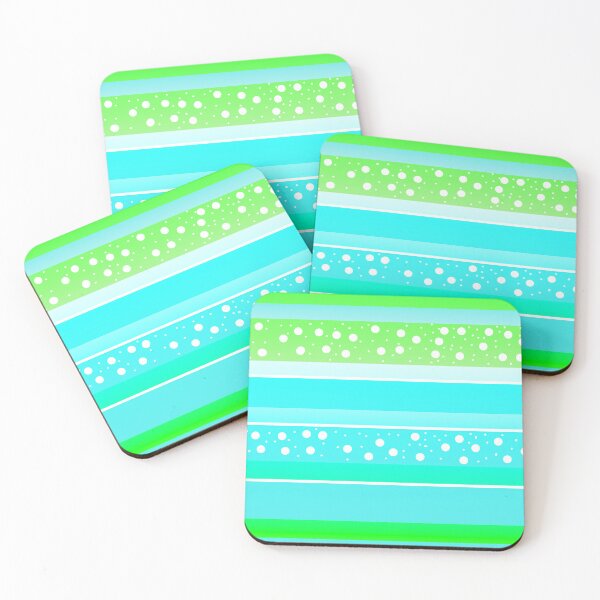 Item preview, Green spring summer color palette | Green spring summer color line dot pattern designed and sold by lausn.
