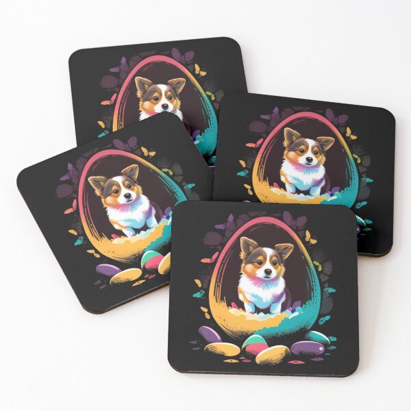 Item preview, wpap colorful cute dog in egg designed and sold by merorangampo77.