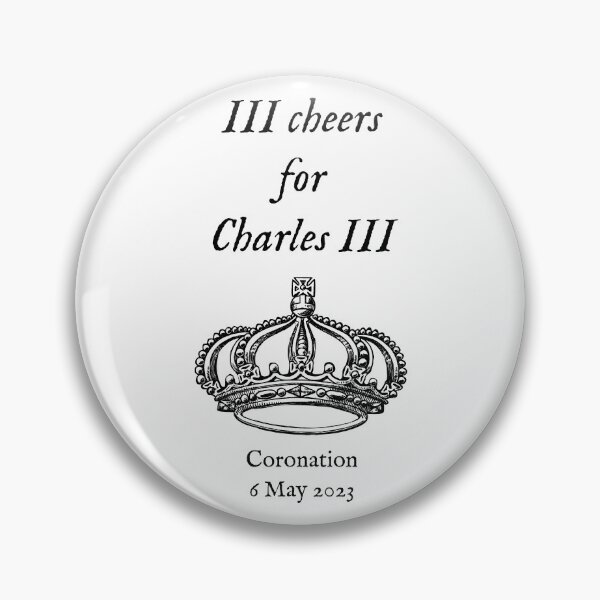 Item preview, III Cheers for Charles III (black) designed and sold by SolidEarthArt.