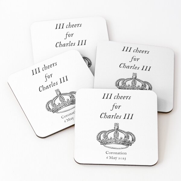 Item preview, III Cheers for Charles III (black) designed and sold by SolidEarthArt.
