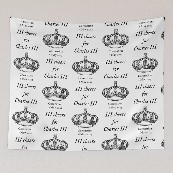 Item preview, III Cheers for Charles III (black) designed and sold by SolidEarthArt.