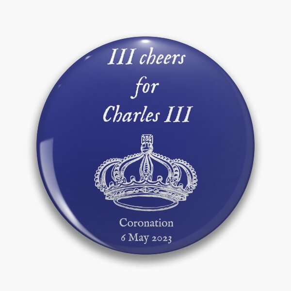 Item preview, III Cheers for Charles III (white) designed and sold by SolidEarthArt.