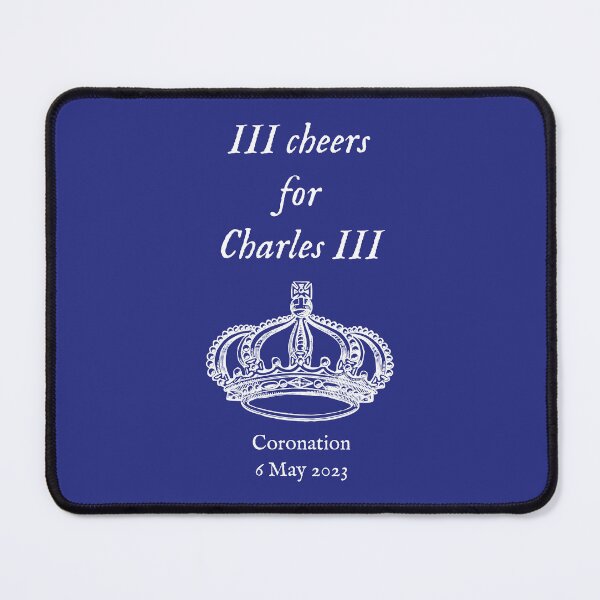 Item preview, III Cheers for Charles III (white) designed and sold by SolidEarthArt.